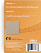Veru Wellness B12 Energy Patch, Natural Patch B12, Garcinia - Self Adhesive Time Release Patch (60 Days)