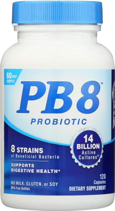 PB 8 Acidophilus Probiotic, 120 Count, (Value Pack of 2)