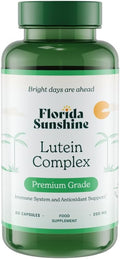 Florida Sunshine Lutein Complex Supplement 60 Capsules (205mg) | Eye Health Support | Antioxidant Protection | High Potency Lutein & Zeaxanthin | Vision Support
