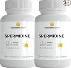 Spermidine Supplement – 120 Vegetable Capsules – Wheat Germ Extract with 1000 mg Spermidine, Enhanced with BioPerine for Optimal Absorption (2-Pack)