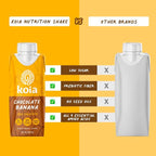 Koia Plant Based Protein Shake, Chocolate Banana, 20g Protein, 5g Sugar, 6g Prebiotic Fiber, 21 Vitamins & Minerals, Meal Replacement Drinks, Dairy-Free, Gluten-Free, Non-GMO, 11 Fl Oz (Pack of 12)
