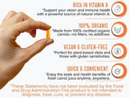 USA Grown Organic Carrot Juice Powder Capsules – Raw Cold-Pressed for Maximum Nutrients – Rich in Beta Carotene for Eye Support & Skin Health – Whole Food Vitamin A – 120 Vegan Pullulan Caps, Kosher