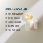 Nordic Naturals ProEPA, Lemon - 120 Soft Gels - 1210 mg Omega-3 - High-Intensity EPA Formula for Healthy Mood, Heart Health & Cellular Function - Non-GMO - 60 Servings
