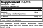 Amazing Formulas Melatonin 10 Mg Plus L-Theanine 5.5 Mg Supplement | Tablets | Non-GMO | Gluten Free | Made in USA | (120 Tablets, Pack of 3)