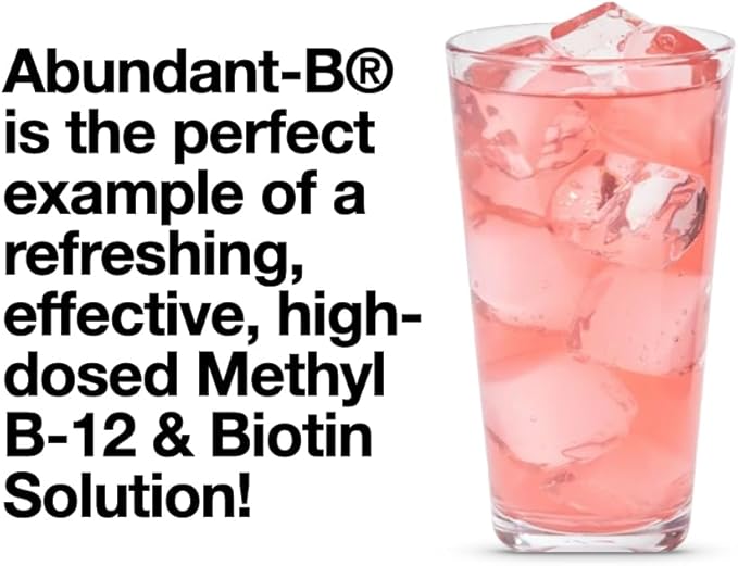 Sufficient-C Abundant-B High-Dose Methyl B-12 and Biotin Pink Lemonade Energy Drink Mix Solution - Flavor w/Function in Each Refreshing sip!
