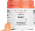 JSHealth Magnesium Powder for Sleep. 400mg Triple-Form Glycinate, Citrate, Amino Acid Chelate. Raspberry Lemonade. By Nutritionist Jessica Sepel (30 Servings) - Peach