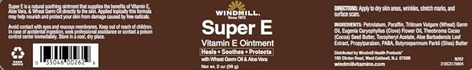 Windmill Super E Vitamin E Ointment 2 oz (Pack of 2)