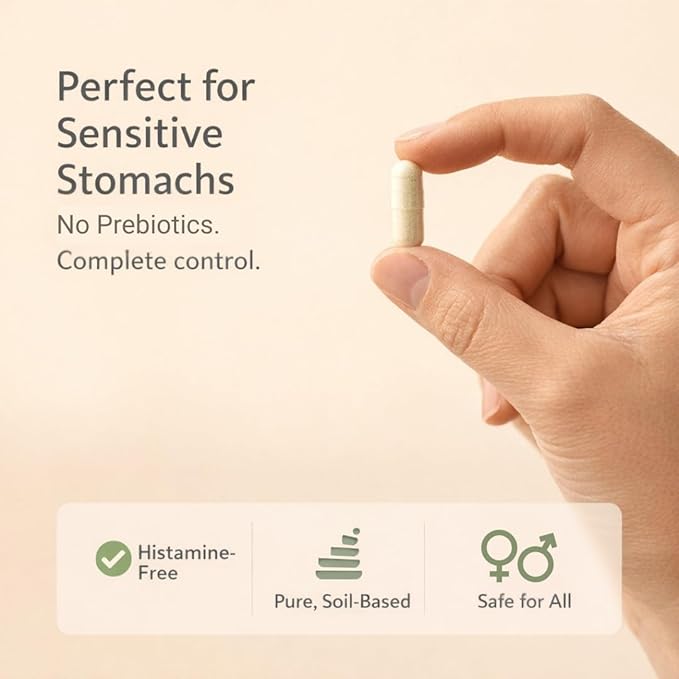 Lifted Naturals Spore Based Probiotic Probiotics - SBO Mood Boost - Spore/Soil-Based - Digestion & Natural Mood Support - Histamine-Free - 60 Day Supply, Non-GMO, Dairy-Free, Gluten-Free, Vegan