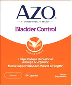 AZO Bladder Control with Go-Less Daily Supplement | Helps Reduce Occasional Urgency* | Helps reduce occasional leakage due to laughing, sneezing and exercise | 54 Count Capsules