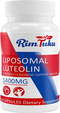 1400MG Liposomal Luteolin Supplement, Maximum Absorption, Potent Flavonoid Premium Antioxidant Supplement for the Brain 60 Capsules