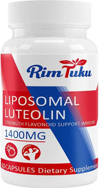 1400MG Liposomal Luteolin Supplement, Maximum Absorption, Potent Flavonoid Premium Antioxidant Supplement for the Brain 60 Capsules