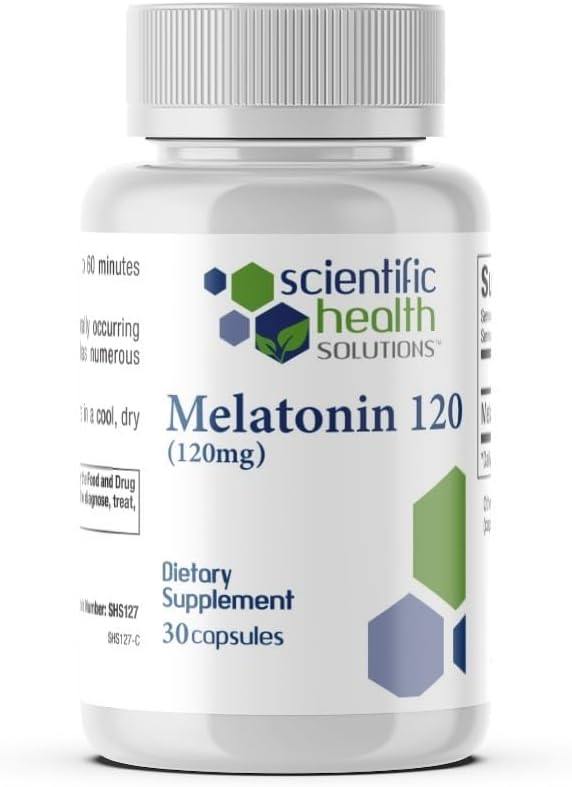 Melatonin 120mg | Single-Dose Melatonin in Easy-to-Swallow Capsules | Vegan, Non-GMO & Gluten-Free | US-Made Extra Strength (30 Count (Pack of 1)