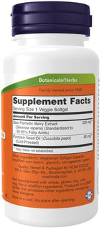 NOW Foods Saw Palmetto Extract 320 mg - 90 Softgels (Pack of 2) - 180 Total Softgels