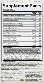 Garden of Life Organics Prenatal Vitamin: Folate for Energy & Healthy Fetal Development, Non-constipating Iron, Vitamin C, B6, B12, D3 – Organic, Non-GMO, Gluten-Free, Vegan, 30 Day Supply (Pack of 6)