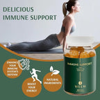 WEEM Immune Support Gummies - Vitamin C - Zinc - Echinacea - Health System Support - Alternative to Pills, Gluten-Free, Natural Supplement for Kids and Adults - 3 Pack