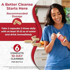 Health Plus Super Colon Cleanse 60 Day Supply of Gentle Gut Cleanse Detox, Psyllium Husk, Probiotics for Constipation Relief & Digestive Support, 240 Capsules
