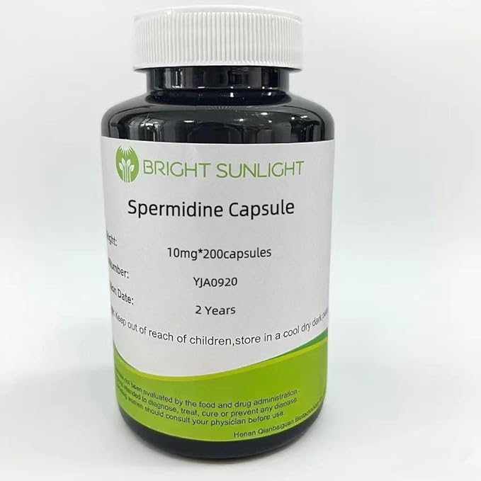 Spermidine Capsules Gluten Free 99% Concentration 100x More Potent 10mg*200capsules