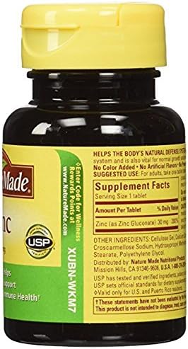 Nature Made Zinc 30 mg - 100 Tablets, Pack of 3