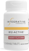 Integrative Therapeutics B12-Active - B12 Supplement for Nerve Function Support* - Chewable Support - Dairy, Soy & Gluten-Free - Cherry Flavored, 30 Chewable Tablets (30 Servings)