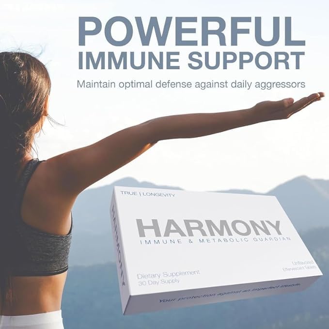DRINK HRW Harmony Molecular Hydrogen Water Tablets: ImmunoLP20 Magnesium for Energy Boost, Mental Focus, Stress Support, Daily Antioxidant Health Supplement (Unflavored, 30 Count)