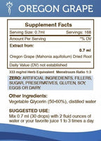 Secrets of the Tribe Oregon Grape Alcohol-Free Liquid Extract, Responsibly farmed Oregon Grape (Mahonia aquifolium) Dried Root (4 FL OZ)