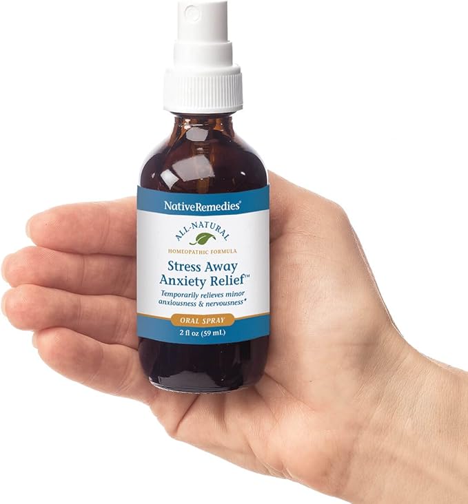Native Remedies Stress Away for Adults and Children 2+, Chamomile, Passion Flower, Stress Relief Supplement, Mood Support, Dropper – 30 Day Supply