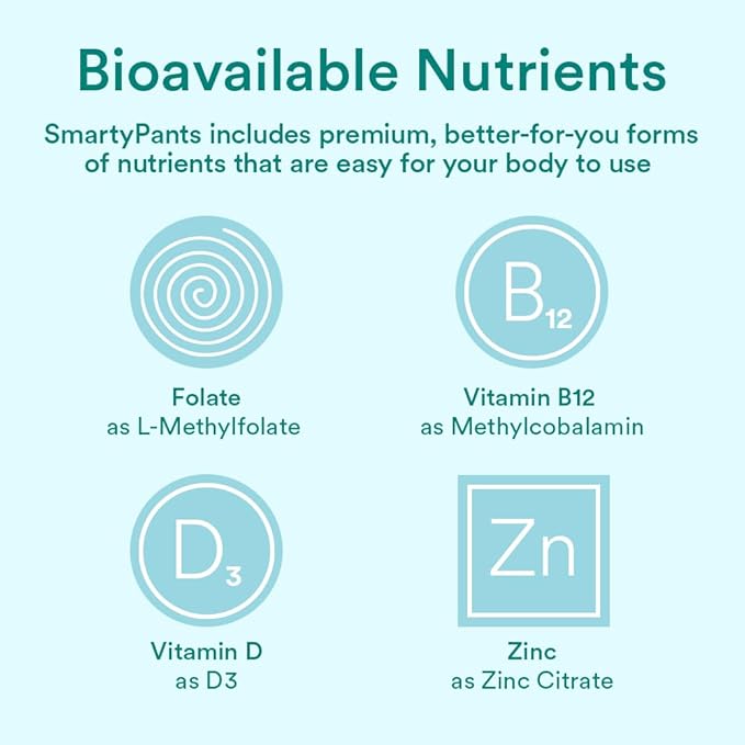 SmartyPants Prenatal Vitamins for Women, Multivitamin Gummies: Omega 3 Fish Oil (EPA/DHA), Biotin, Methylfolate, Vitamin D3, C, Vitamin B12,B6 A,K &Zinc, Inositol,(20 Day Supply),80 Count (Pack of 2)