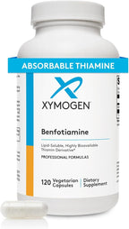 XYMOGEN Benfotiamine 300 mg - Bioavailable Thiamine B1 Derivative for Cellular Metabolic & Nerve Support* - Non-GMO, Gluten-Free, Vegan - 120 Capsules