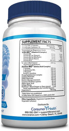 Brainol - The Smartest Choice For A Brain Boosting Nootropic - Enhance Mental Performance, Focus and Clarity - With DMAE, Huperzine A, BioPerine - Vegan-Friendly - 180 Capsules - 3 Month Supply