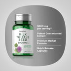 Piping Rock Milk Thistle Supplement | 100 Capsules | Concentrated Herbal Extract | Non-GMO, Gluten Free