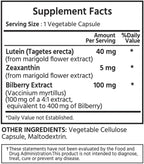 ML Naturals Lutein & Zeaxanthin with Bilberry – 40mg Lutein, 5mg Zeaxanthin & 100mg Bilberry (Per Serving) – 240 Vegetable Capsules – Supports Eye Health & Vision