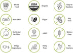 Vegan Whole Food Vitamin D, 2000 IU (50 mcg), D2, Two Ingredients (Organic Whole Mushroom and Organic Vegan Capsule), Non-GMO, Third Party Tested, 60 Day Supply