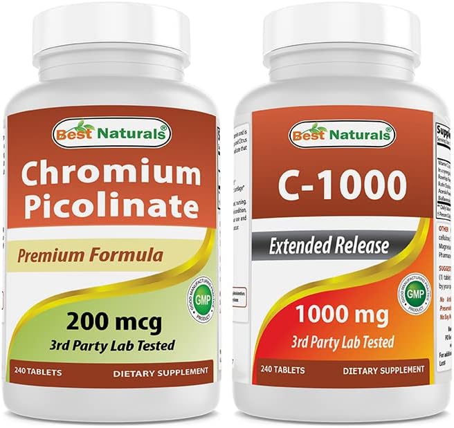 Chromium Picolinate 200 mcg & Vitamin C 1000 mg