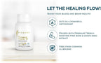 Biogena Pycnogenol 100 mg Gold with Premium Patented French Maritime Pine Bark Extract (Pinus Pinaster) to Support Blood Circulation