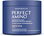 BodyHealth PerfectAmino Powder - BCAA and EAA Powder for Pre and Post Workout - Amino Acid Energy Drink for Men and Women to Support Lean Muscle and Recovery - Mocha - 30 Servings
