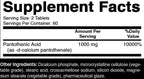 Oxify Panthothenic Acid 1000 mg |120 Tablets | Gluten-Free, Non-GMO | Supplement Made in USA