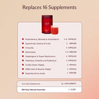IM8 Daily Ultimate Essentials All-in-One Multivitamin Supplement Powder Starter Kit, 92 Nutrient Rich Ingredients CoQ10, Probiotics, Vitamins, Greens, Gluten Free, Vegan, Acai Mixed Berry, 30 Servings