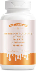 Magnesium Citrate Capsules L Theanine Supplement 200mg Magnesium Glycinate Taurate 400mg Apigenin Supplement L-Theanine Citrate 500mg 250 mg - 120 Count