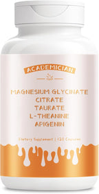 Magnesium Citrate Capsules L Theanine Supplement 200mg Magnesium Glycinate Taurate 400mg Apigenin Supplement L-Theanine Citrate 500mg 250 mg - 120 Count