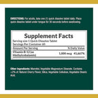 Nature's Bounty Vitamin B-12 Quick Dissolve Tablets, 1000mcg, Aids in The Conversion of Food into Cellular Energy, Cherry Flavor, 60ct (Pack of 3)