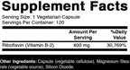 Oxify Vitamin B-2 (Riboflavin) 400 mg | 120 Vegetarian Capsules | Gluten-Free, Non-GMO | Supplement Made in USA
