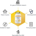 LONGEVITY LABS + spermidineLIFE Natural Supplement, Non-Synthetic Plant-Based Wheat Germ Extract with High Spermidine & Zinc for Cell Renewal, Vegan, for Women & Men, 60 Capsules