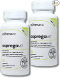 Asprega 30CT - Probiotic + Prebiotic Supplement | 17 Strains, 35 Billion CFUs | Delayed Release | Saccharomyces Boulardii | for Men & Women | by ScimeraMD, 2-Pack