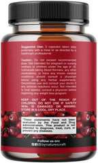 Extra Strength Tart Cherry Capsules - Tart Cherry Extract Capsules for Uric Acid Cleanse for Kidney Support - Fruit Extract Supplement for Urinary Tract Health & Joint Support - 120 Count