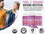 Beet & Carrot Juice Caps - USA Grown, Organic Raw Cold Pressed for Eye, Skin & Heart Health – Vegan, Non GMO 120Ct