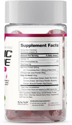 Snap Supplements Nitric Oxide Gummies - Beet Root Extract 300mg, Sugar Free Beetroot Supplement with Pomegranate Powder for Circulation & Natural Energy, 60 Vegan Gummies (3-Pack), Cherry Flavor