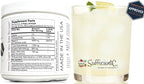 Sufficient-C High Dose Non-GMO Vitamin C - Lemon Peach Immune-Ade Drink Mix 250 Grams - Healthy Hydration Like Never Before (2 Pack)