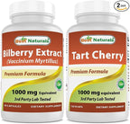 Best Naturals Bilberry Extract 1000mg & Tart Cherry Extract 1000 mg