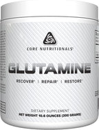 Core Nutritionals Glutamine Amino Acid | Enhance Recovery & Restore L-Glutamine Levels | Immune Support, Muscle Build, Gut Health | 60 Servings (Unflavored)