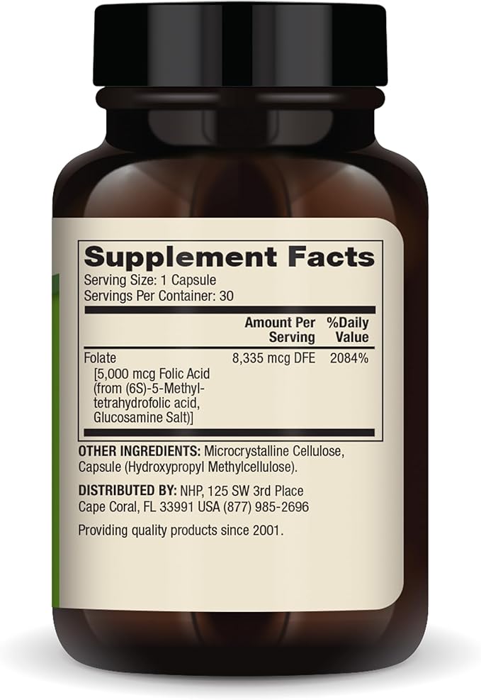Dr. Mercola Methyl Folate - Supports Detoxification & Cellular Health - 5-MTHF Folate - Bioavailable Formula - 5 mg - 30 Capsules